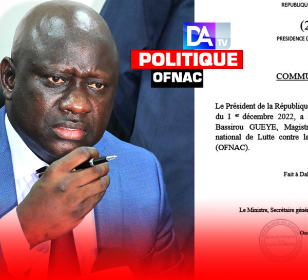 OFNAC : Serigne Bassirou Guèye remplace Seynabou Ndiaye Diakhaté.