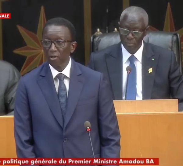 Sénégal :  l’allocution du Premier ministre, Monsieur Amadou Ba prononcée lors de la séance plénière consacrée à la Déclaration de Politique générale