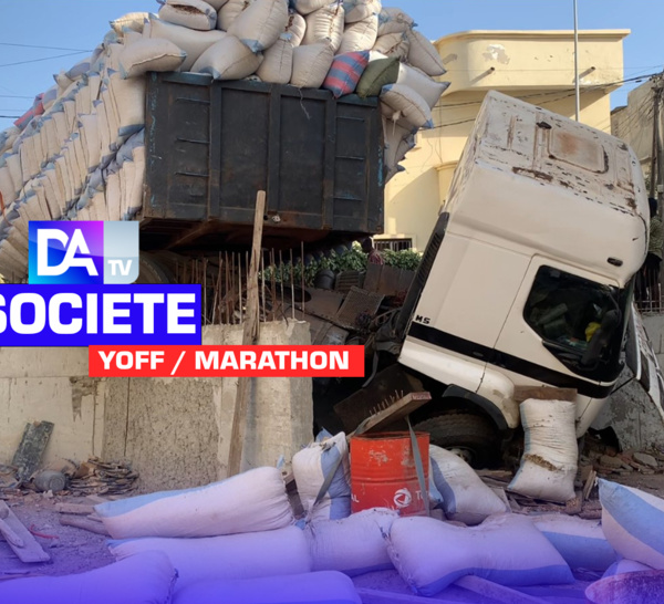 Yoff / Marathon : Un camion de « Ngogne » fonce sur un chantier.