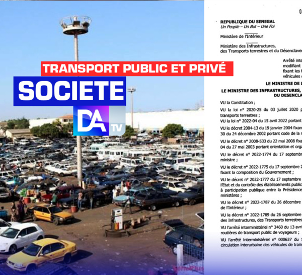 Transport public et privé : Les horaires de transport interurbain modifiés… (Arrêté interministériel)