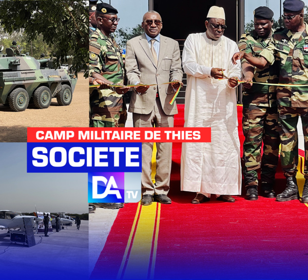 [ IMAGES ] Base militaire de Thiès : Macky Sall en visite au chantier de l’académie internationale des métiers de l’aviation et dans les 8 camps…