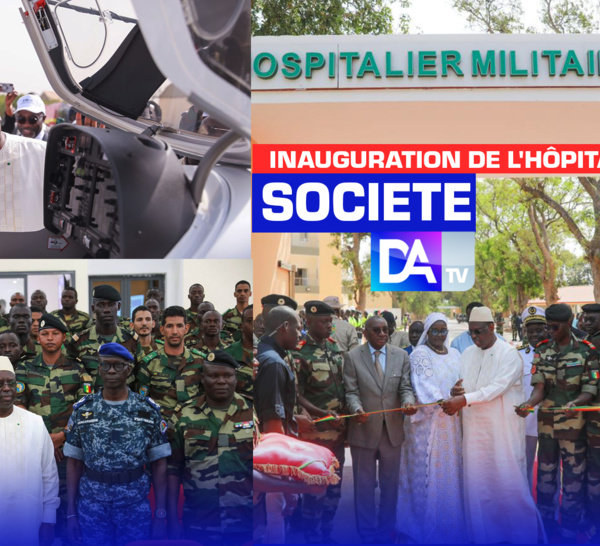 Inauguration de l'hôpital militaire de Thiès et visite du chantier de l'Académie des métiers de l'aviation civile:  " Je porte personnellement une attention toute particulière à la modernisation de notre outil de défense"( Macky Sall).
