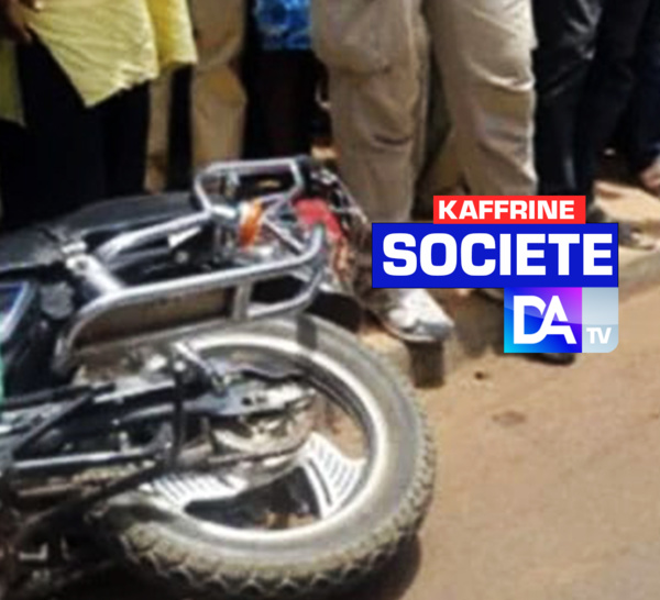 Accident de la circulation à Kaffrine : Une  dame périt dans une collision entre une moto et un camion.