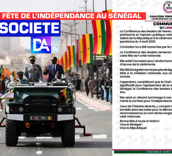 63e fête de l’indépendance au Sénégal : La coalition Yewwi Askan Wi décline l’invitation du chef de l’État