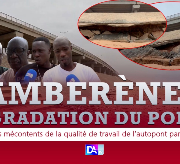 Camberène/Dégradation du Pont : les habitants mécontents de la qualité de travail de l’autopont par l'ageroute