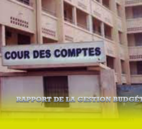 Rapport de la Gestion budgétaire 2020: 2 855,29 milliards FCFA de recettes réalisées, 3841,23 milliards FCFA de dépenses exécutées avec un déficit de 985,95 milliards FCFA.