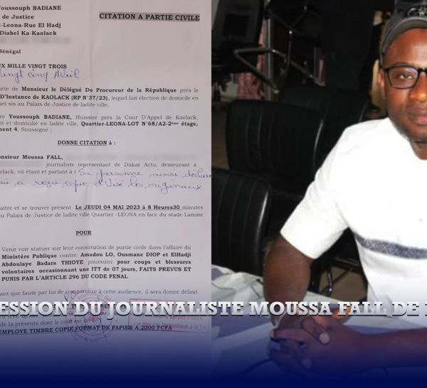 Agression du journaliste Moussa Fall de Dakaractu : Les mis en cause appelés à la barre ce jeudi