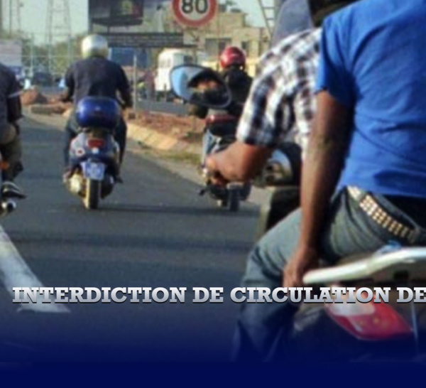 Dakar: La circulation des motocyclettes et cyclomoteurs, interdite ce lundi de 06h à minuit (gouverneur)