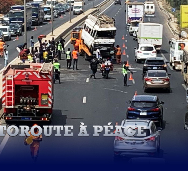 Autoroute à péage : Un « Ndiaga Ndiaye » se renverse et fait des blessés.