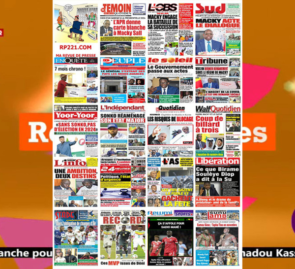Revue des titres à la UNE des journaux de ce vendredi 7 juillet… (Wolof)