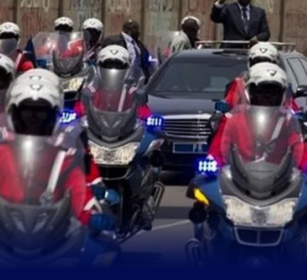 Sortie de l’AIBD: Un motard du cortège présidentiel victime d’un accident