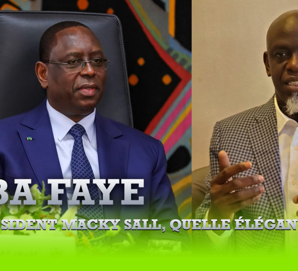 Président Macky Sall, quelle élégance !  Par Iba Faye