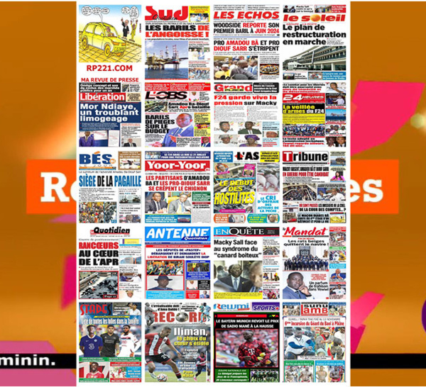 Revue des titres à la UNE des journaux de ce Mercredi 19 juillet… (Wolof)