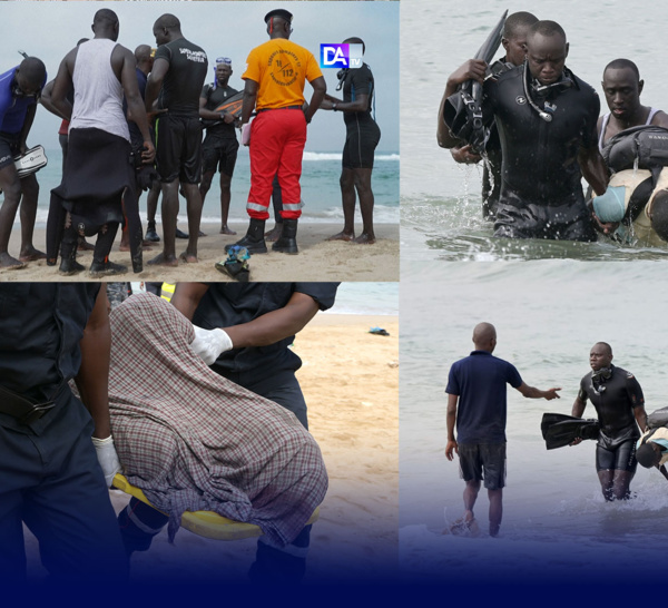 Au moins 14 corps retrouvés sur la plage de la mosquée de la Divinité à Dakar: Les recherches sont toujours en cours