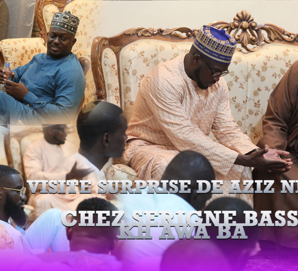 Ziar à Gouy Mbind : Aziz Ndiaye et son frère Baye Ndiaye chaleureusement reçus par Serigne Bassirou Mbacke Khadim Awa Bâ