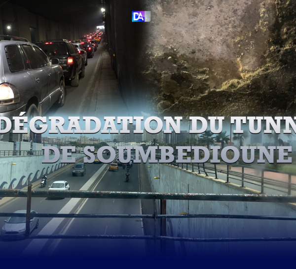Dégradation du Tunnel de Soumbédioune : Fissures des murs, de l’eau qui suinte… ces phénomènes qui abîment le bijou du Président Wade