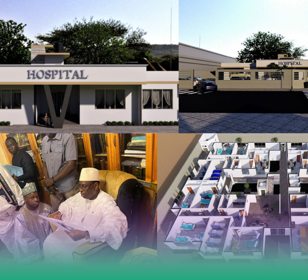 Médina Baye: un projet de construction d’un hôpital de 400 millions FCFA béni par le Khalife et le Président Macky Sall