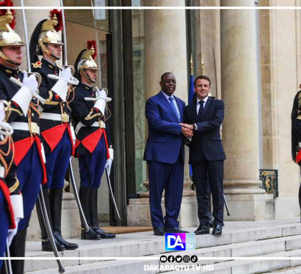 Élysée: Le Président Macky Sall reçu par son homologue français, Emmanuel Macron