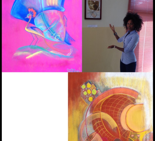 Caroline Guèye- La petite fille du « Picasso africain », une étoile montante de la peinture