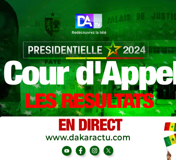 [🛑DIRECT ] Présidentielle 2024: Publication des résultats provisoires du scrutin par la Cour d'Appel