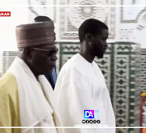 Grande Mosquée de Dakar: Arrivée du PR Bassirou Diomaye Faye