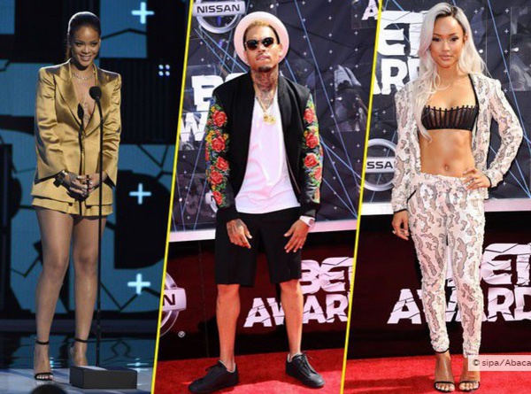 BET Awards 2015 : Rihanna, Chris Brown, Karrueche Tran : les ex réunis !