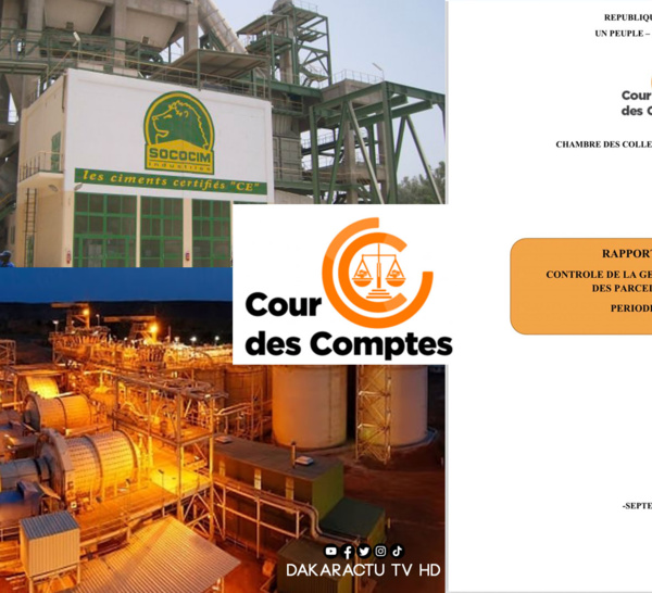 Mines: SGO, SOCOCIM et la renonciation volontaire de l’Etat du Sénégal à coût de milliards « introuvables » ! (Rapport cour des comptes 2015-0218)