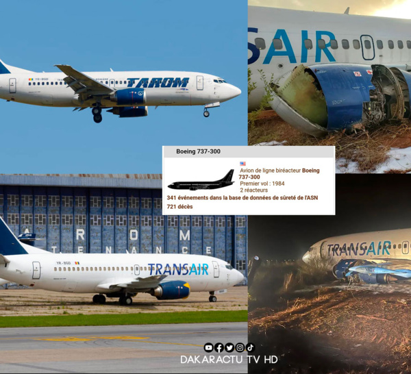 De Tarom à TransAir : L'Odyssée du Boeing 737-300 sorti de piste à l'AIBD