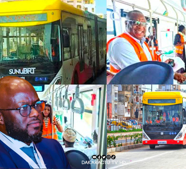 [ 🛑DIRECT ]  Mise en circulation du BRT : Le ministre El Malick donne le coup.d'envoi...