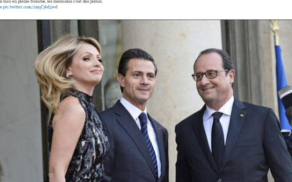 François Hollande, serial lover, dévore des yeux la femme du président mexicain