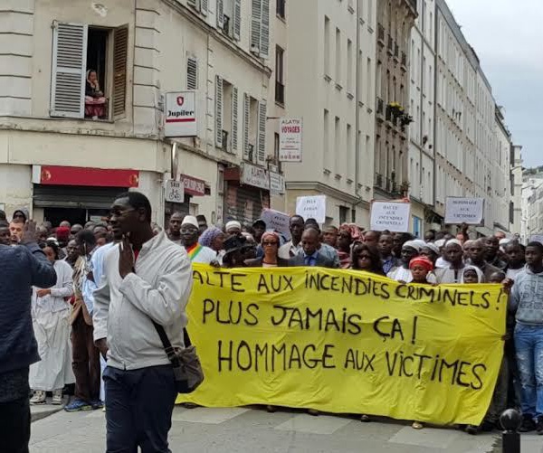 PARIS : Des sénégalais marchent pour rendre hommage aux victimes de l'incendie criminel (IMAGES)