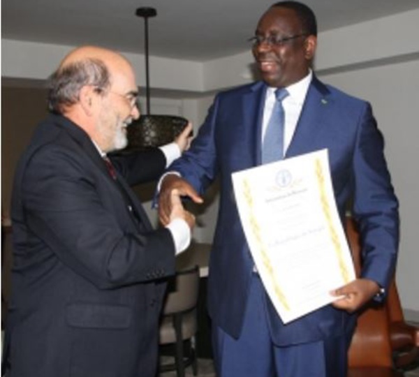 New York: Atteinte du premier Objectif du Millénaire pour le développement (OMD-1)  L’ENGAGEMENT FORT DU PRESIDENT MACKY SALL PRIME PAR LA FAO