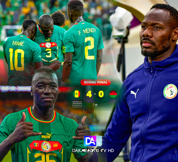 Pape Thiaw : Un départ prometteur à la tête de l'équipe avec un 4-2-3-1 percutant et bien huilé contre le Malawi