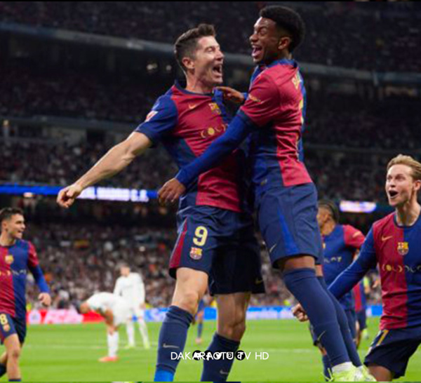 Espagne: le Barça étrille le Real, Lewandowski éclipse Mbappé et Vinicius