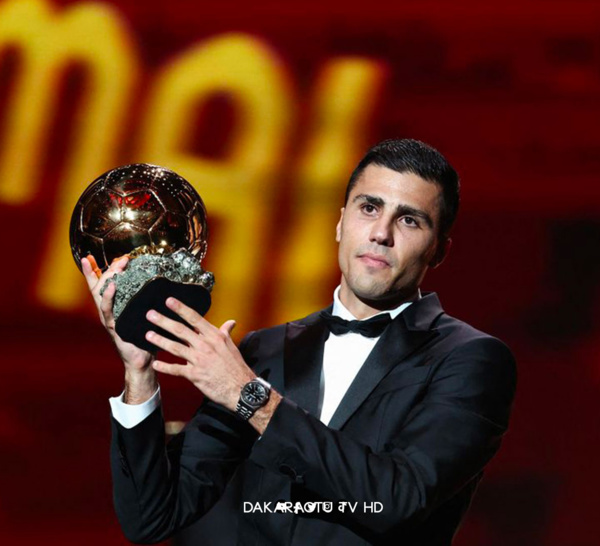Foot: Rodri (Manchester City/Espagne) remporte le Ballon d'or 2024