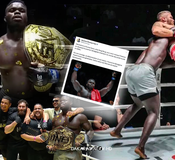 Bassirou Diomaye Faye félicite Reug Reug, champion du monde !: ” Reug Reug, un géant qui porte le Sénégal sur ses épaules !”