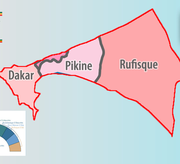 [INFOGRAPHIE] Sénégal/Législatives 2024 : Visualisez les résultats provisoires de la région de Dakar