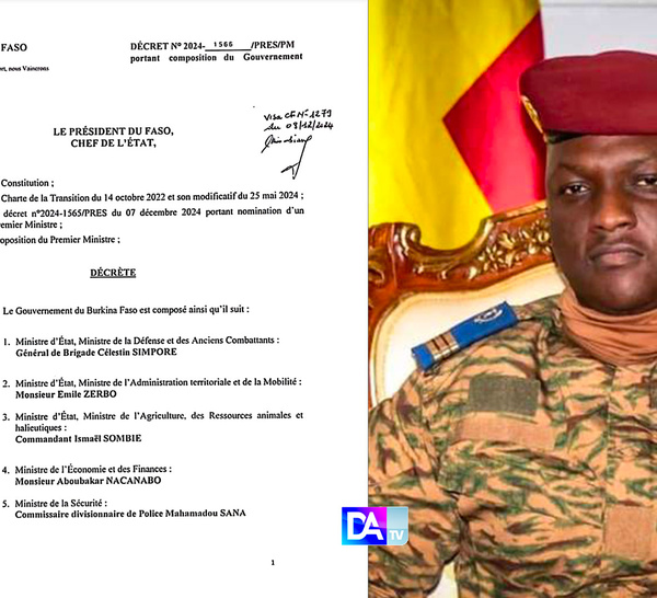 Burkina: un nouveau gouvernement formé deux jours après sa dissolution