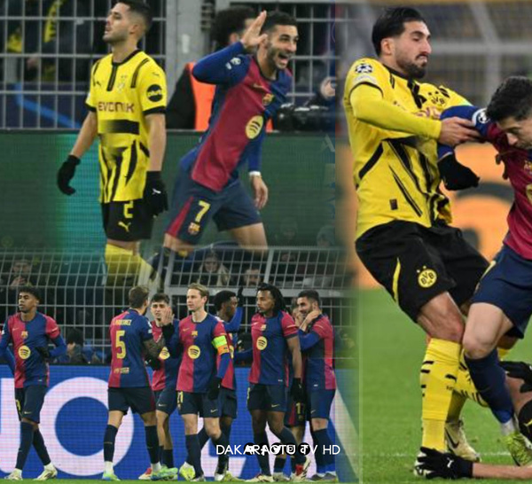 Foot / Ligue des champions : le FC Barcelone s'impose à Dortmund (3-2) et grimpe à la 2e place