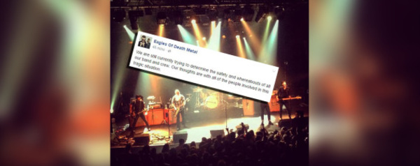Les Eagles of Death Metal, le groupe qui jouait au Bataclan au moment des attaques de Paris, évoquent le drame sur Facebook