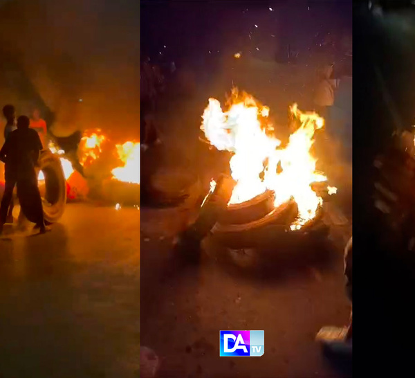Agnam / Jets de pierres, pneus brûlés : les jeunes manifestent dans les rues après la levée de l’immunité parlementaire de Farba