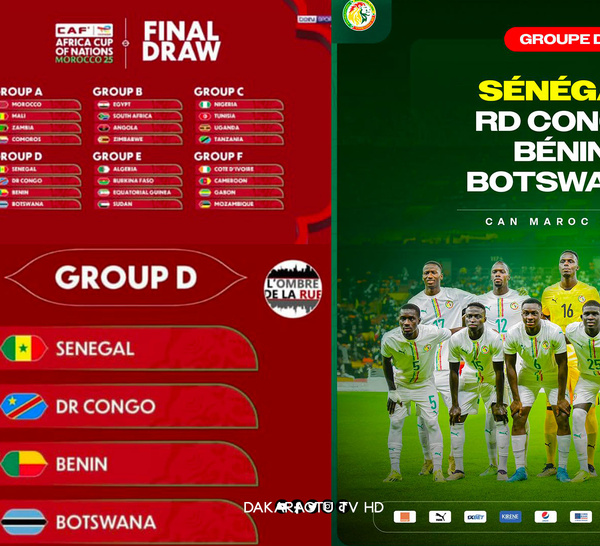 CAN 2025 : Le Sénégal dans le groupe D, un tirage à double tranchant !