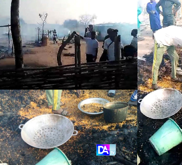 Koulinto (Médina Yoro Foula) : Le village de Yirikoye complètement ravagé par un violent incendie...