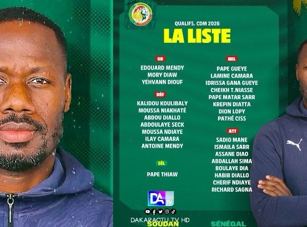 5e et 6e journées des éliminatoires de la Coupe du Monde 2026 : Pape Thiaw dévoile une liste de 26 joueurs