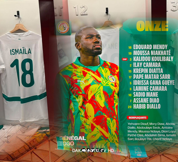 Sénégal - Togo : Le Onze de Pape Thiaw pour Dompter les Éperviers