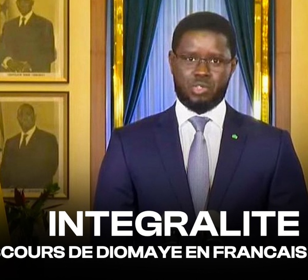 DISCOURS A LA NATION DE SON EXCELLENCE  MONSIEUR BASSIROU DIOMAYE DIAKHAR FAYE  A L’OCCASION DU 65E ANNIVERSAIRE DE  L’INDEPENDANCE DU SENEGAL