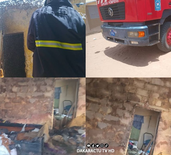 Dahra Djoloff / Incendie au quartier Dahra Mbayène : Un important lot de matériel, des vivres et une somme d’argent partis en fumée