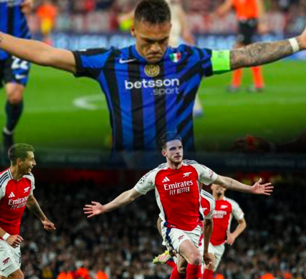 Soirée Ligue des Champions : Arsenal et l'Inter s'imposent dans des quarts de finale haletants