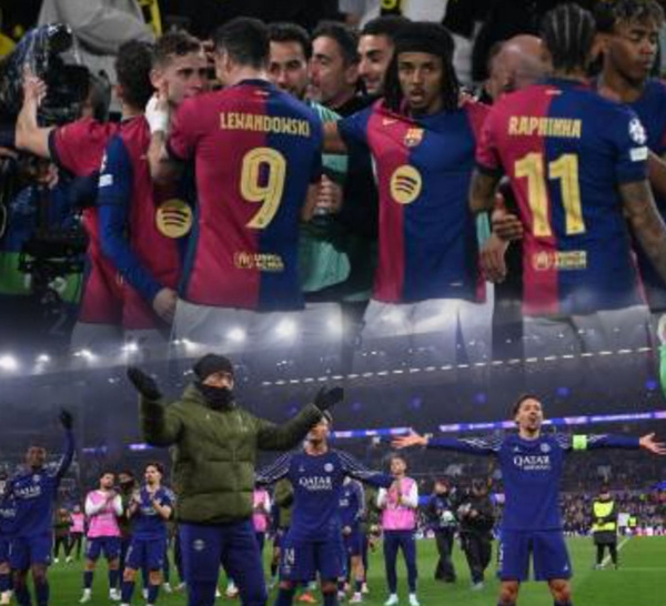 1/4 de finale retour de la Ligue des champions : le Barça et le PSG valident leur billet pour les demi-finales