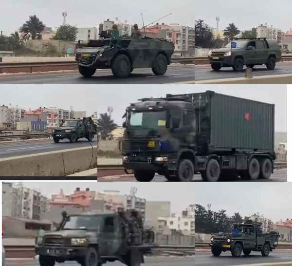 Fausses images de véhicules de l'armée Française quittant Dakar :  Ce qui se passe réellement